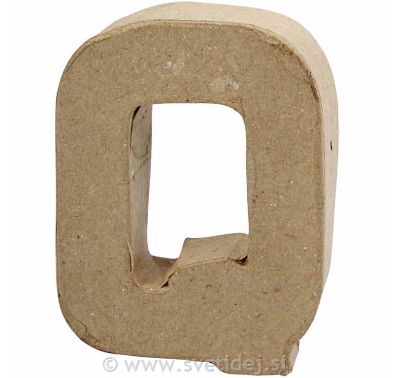 Črka mala Q, 10 cm, debelina 2 cm