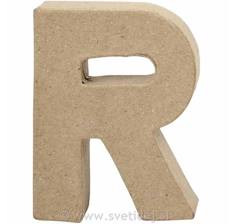 Črka mala R, 10 cm, debelina 2 cm