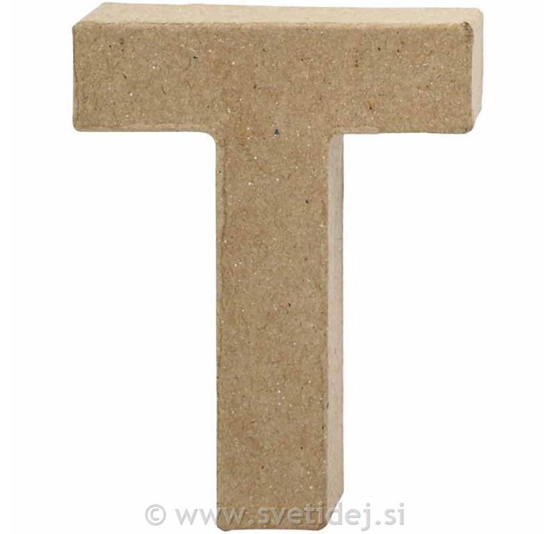 Črka mala T, 10 cm, debelina 2 cm