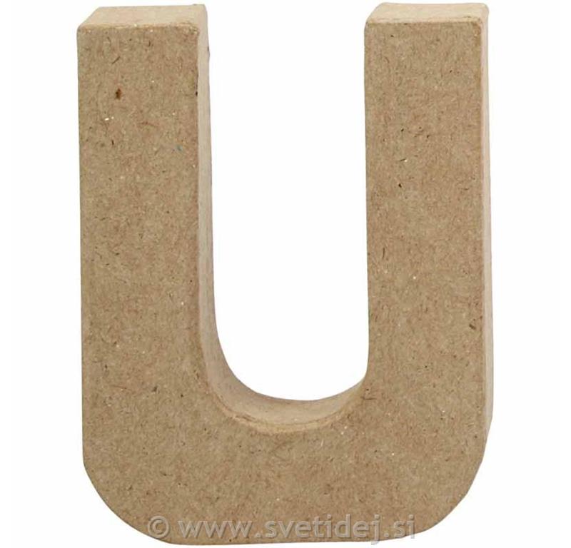 Črka mala U, 10 cm, debelina 2 cm