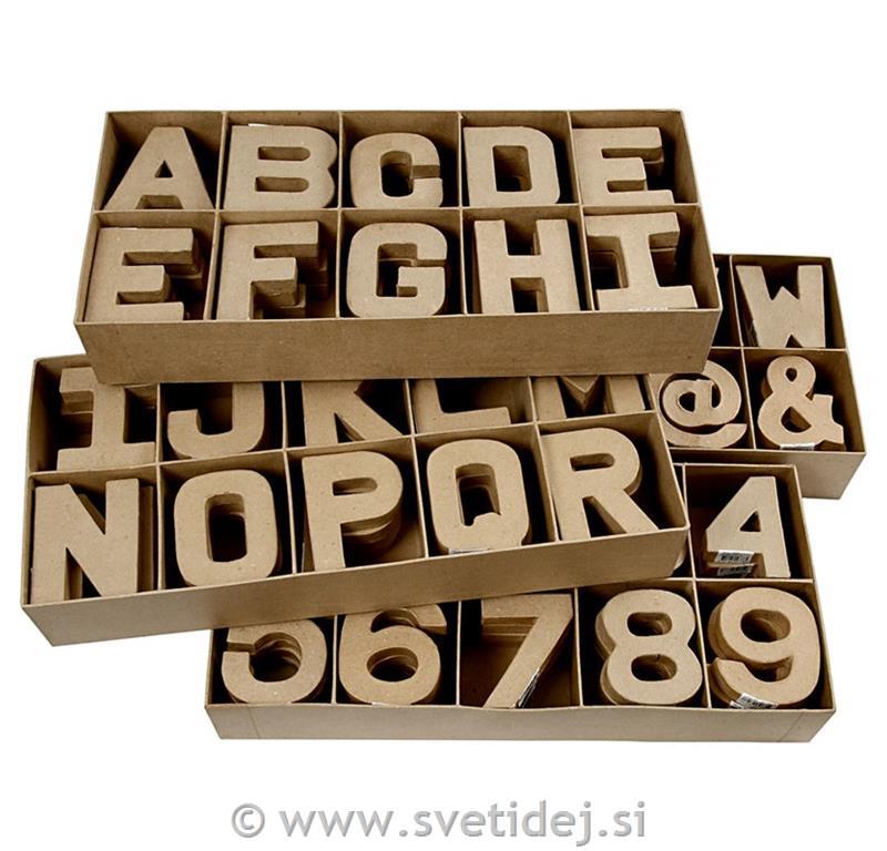 Številke in črke male 10 cm,set 160