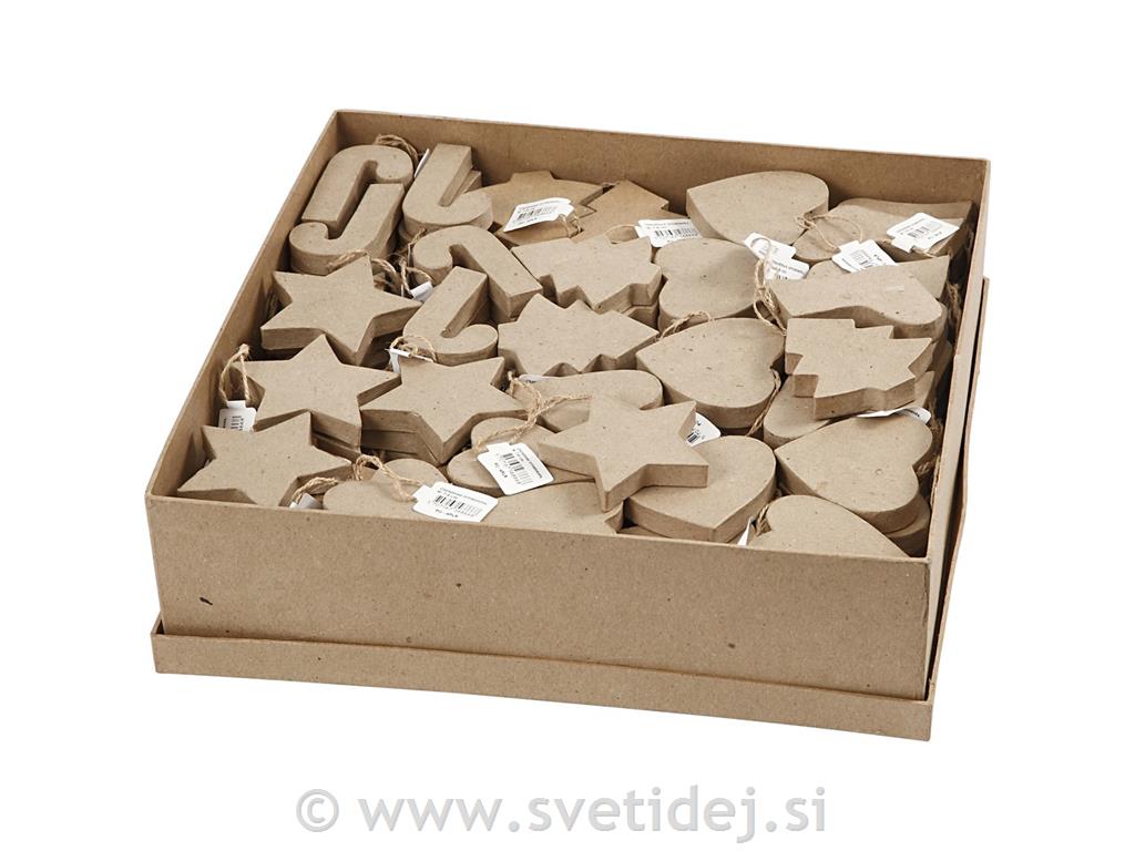 Obeski božični 7-8 cm, set 174