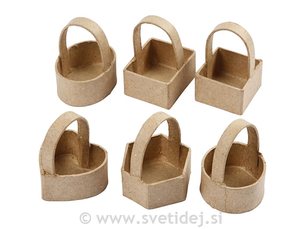 Košarice 6,5 cm, set 6