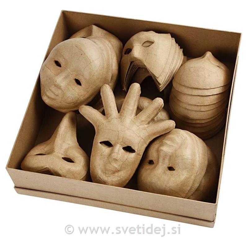 Obrazne maske 12-21 cm, set 60
