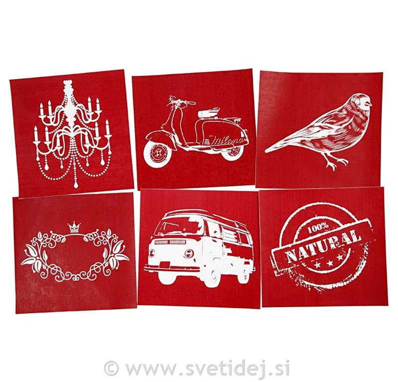 Šablone za sitotisk, set 6