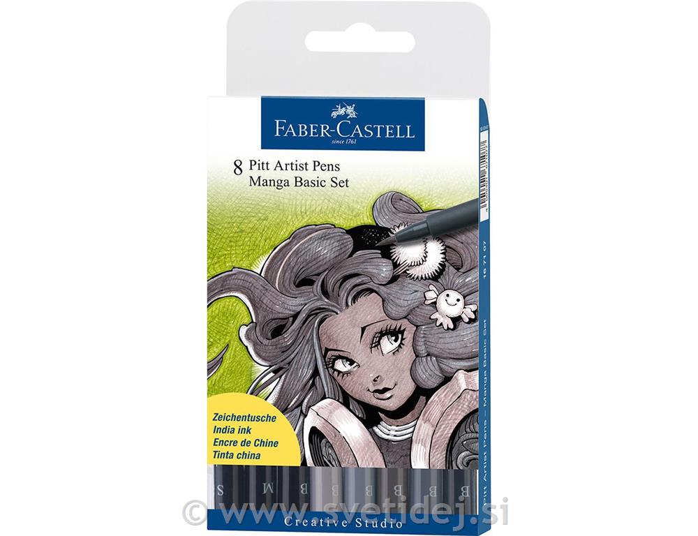Flomastri Faber-Castell Pitt Manga B 8/1