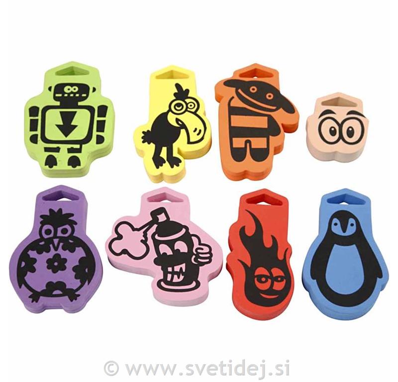 Žigi iz pene, 22 mm, set 8