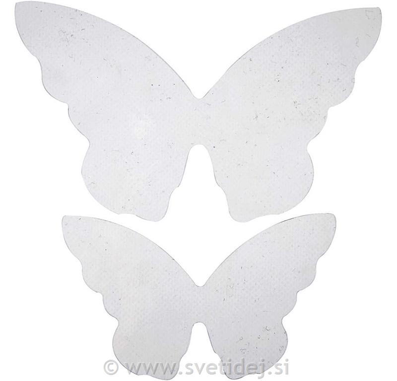 Metulji iz folije 12x7 cm, set 20