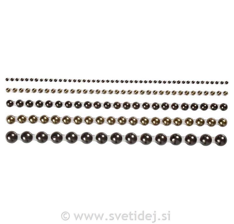 Perle polovične. 2-8 mm, set 140