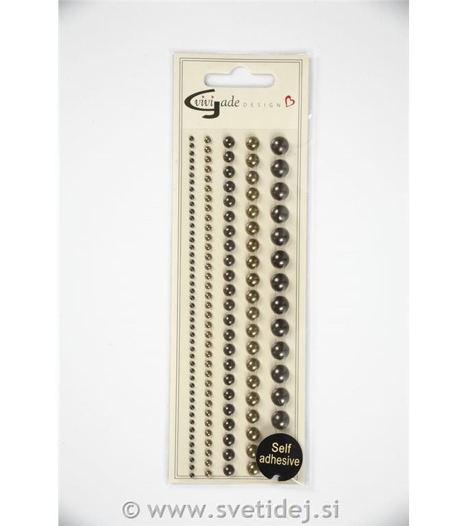 Perle polovične. 2-8 mm, set 140