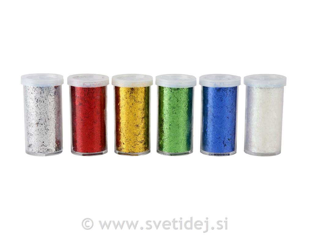 Bleščice - nitke, 20 g, set 6