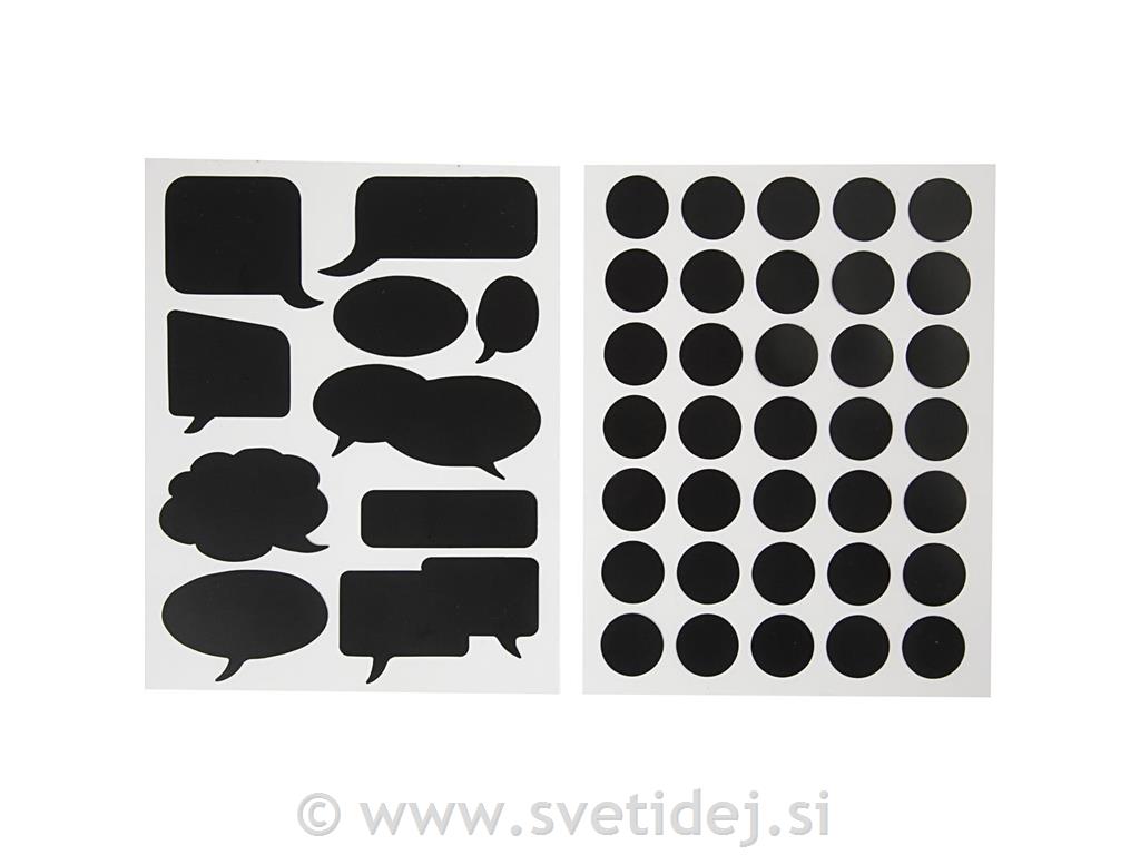 Nalepke - tabla 14x18 cm, set 2