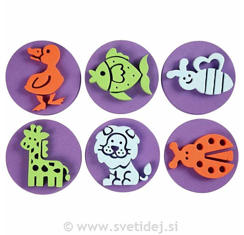Žigi iz pene, 7,5 cm, set 2x6