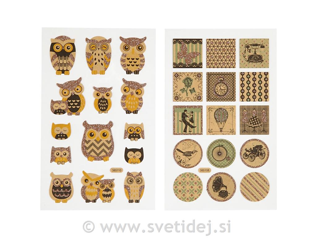 Nalepke 10x16 cm, set 4