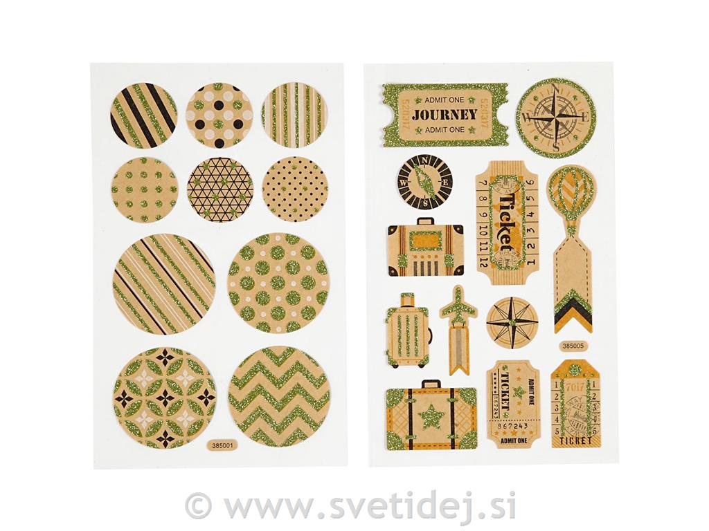 Nalepke 10x16 cm, set 4