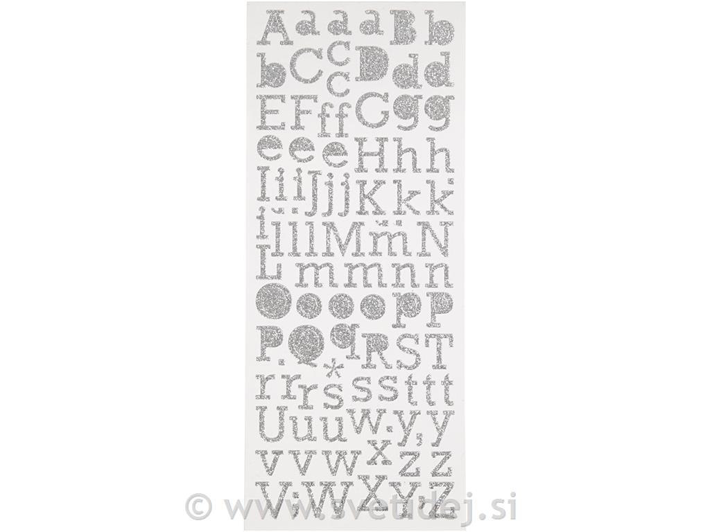 Nalepke z bleščicami 10x24 cm,set 2