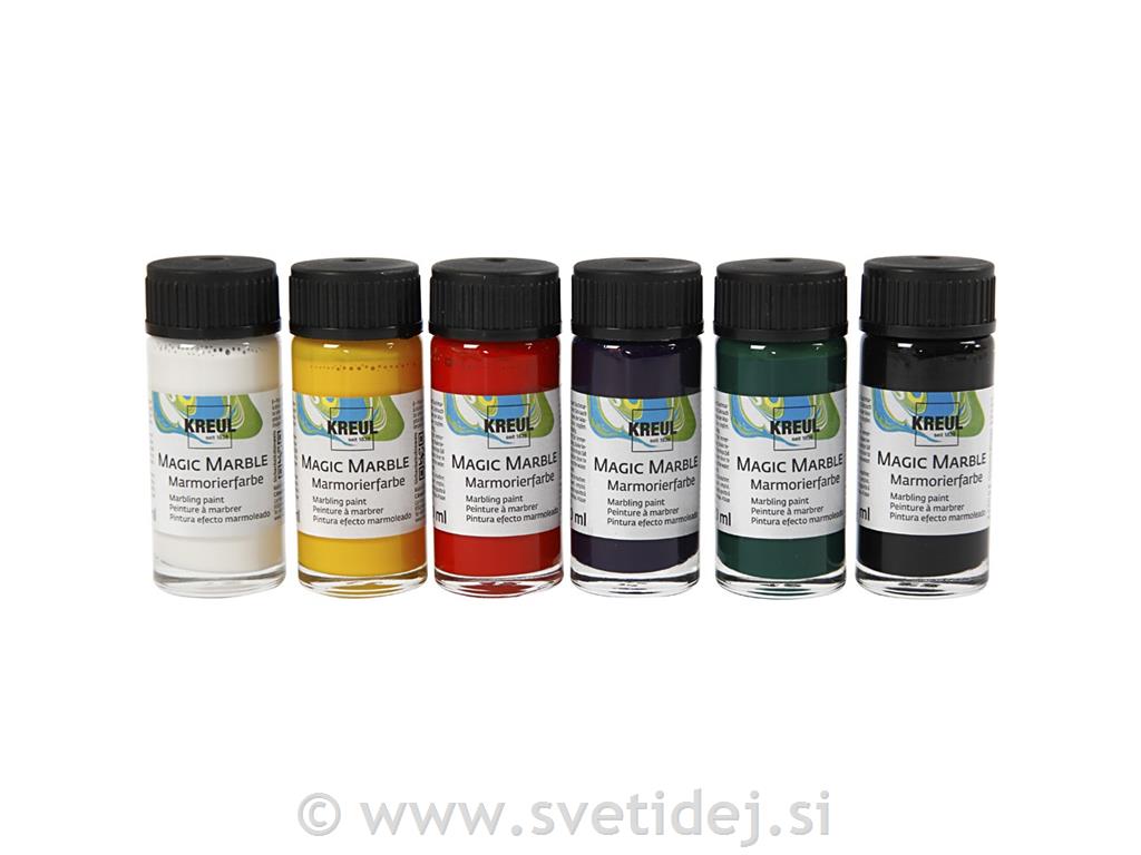 Barve za marmoriranje set 6