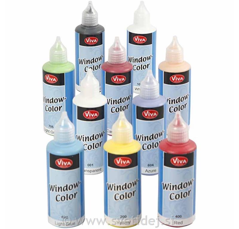 Window Color, set 10x80 ml