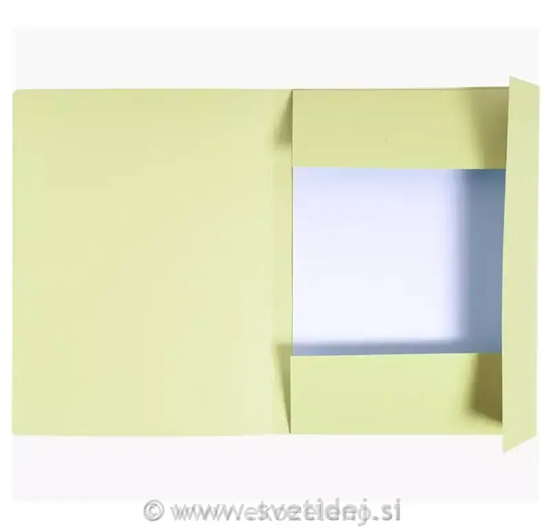 MAPA PREŠPAN S KLAPO A4 RUMENA