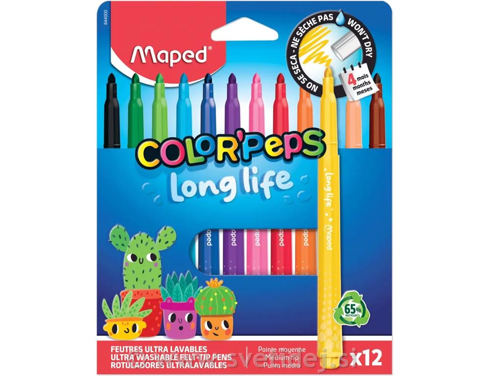FLOMASTRI MAPED COL PEPS LONGLIFE 2 12/1