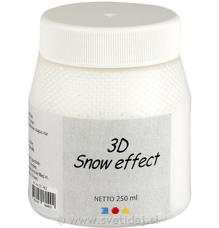 3D sneg, 250 ml