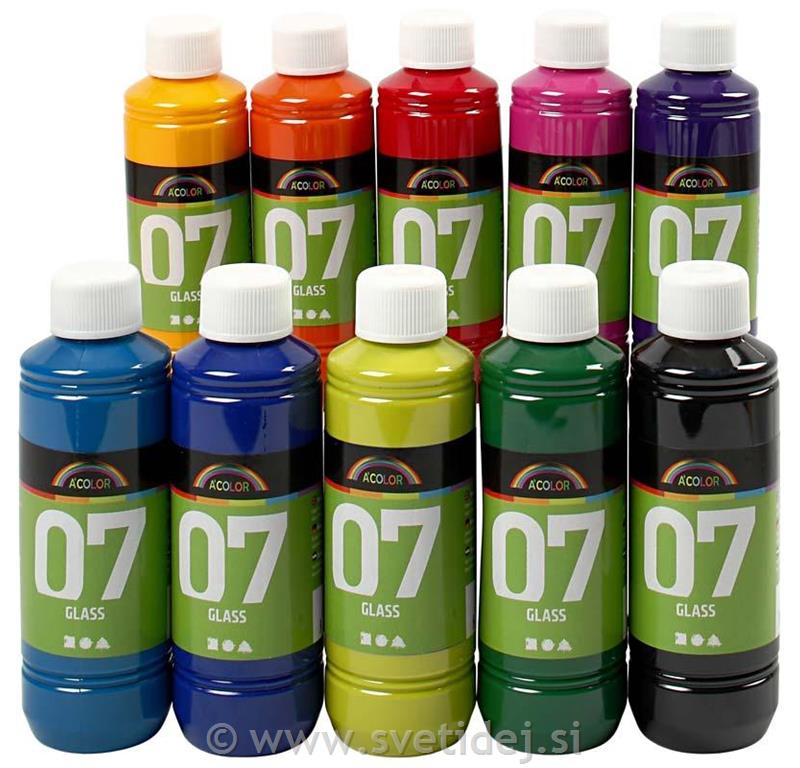 A-Color Glass, set 10x250 ml