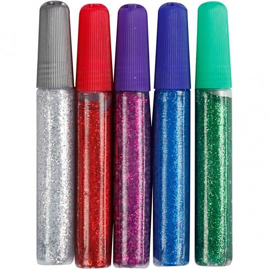 Lepilo z bleščicami 5x10 ml