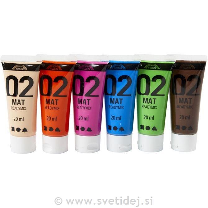A-Color Matt akrilna barva , 6x20 ml