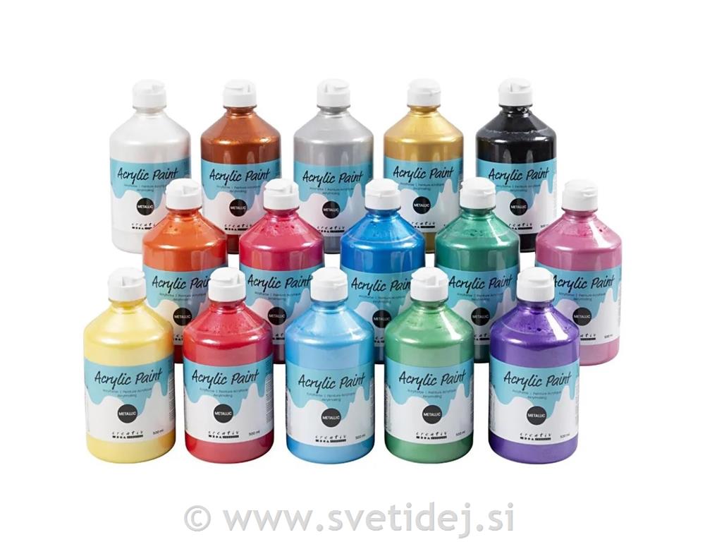A-Color 03, metalic barve, set 15x500 ml