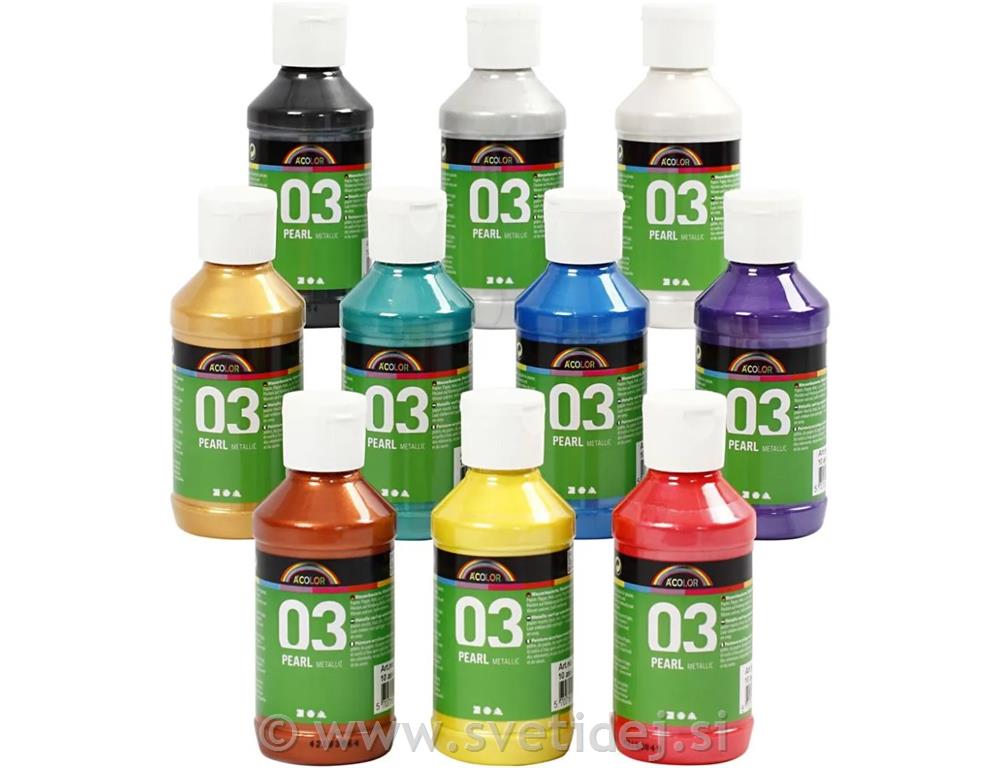 A-Color 03, Metallic barve, set 10x120 m