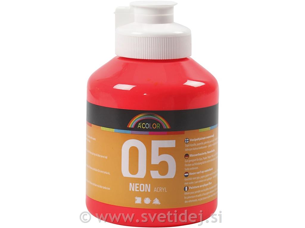 A-Color neon rdeča, 500 ml