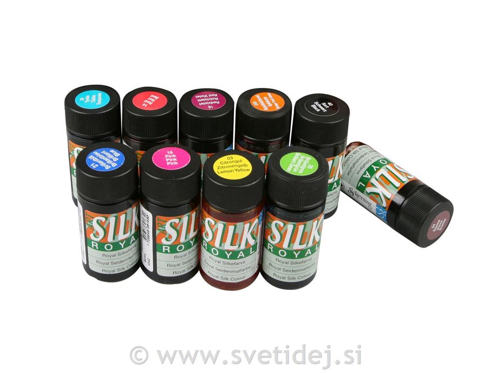 Silk Royal barve za svilo, set 10x50 ml