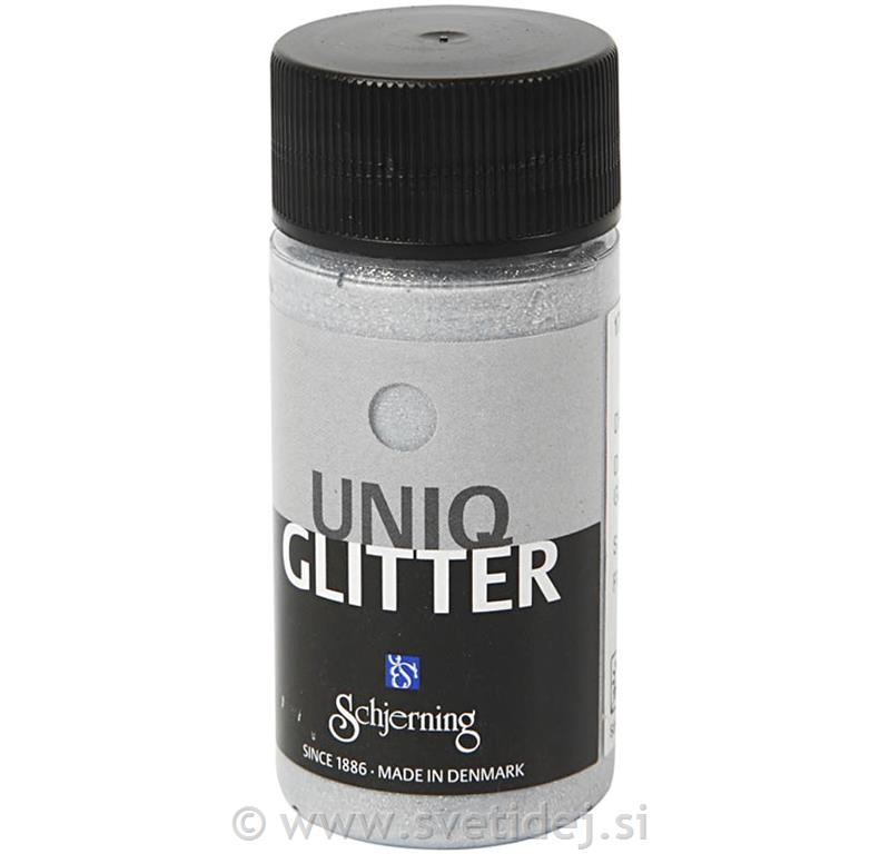 Uniq Glitter, 50 m, srebrnl