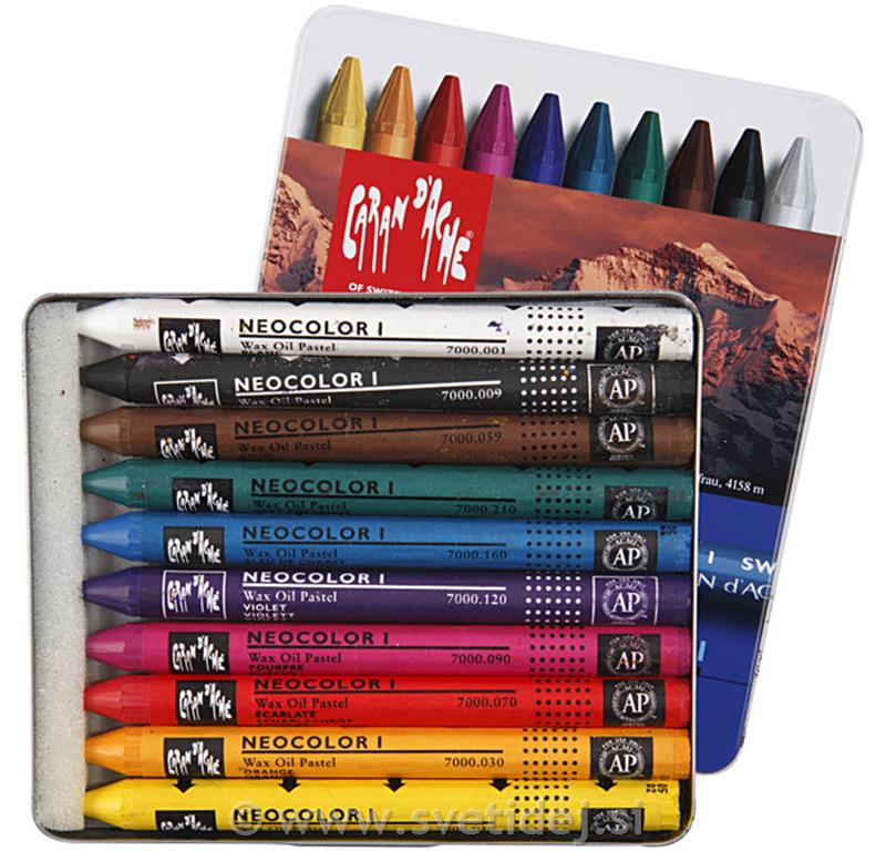 Neocolor 1, 8 mm, set 10