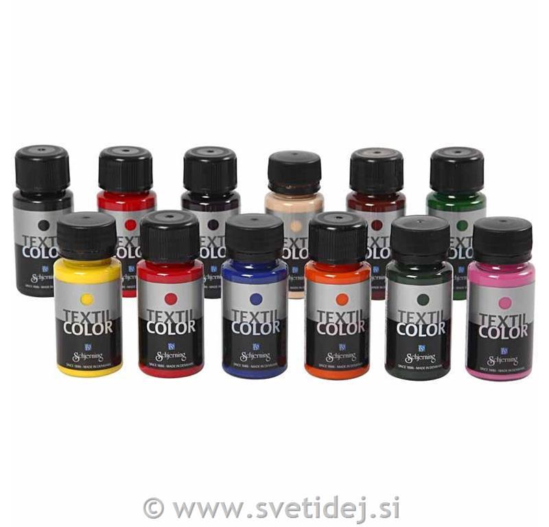 Textil Color, set 12x50 ml