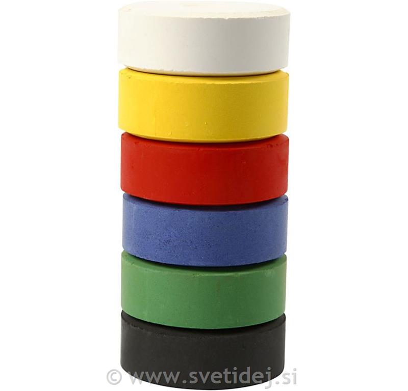 Vodene barvice 44, osnovne barve, set 6