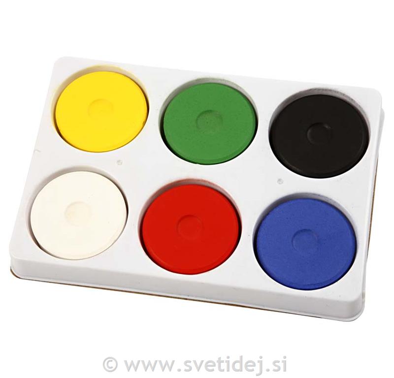 Vodene barvice v setu 57 mm, set 6
