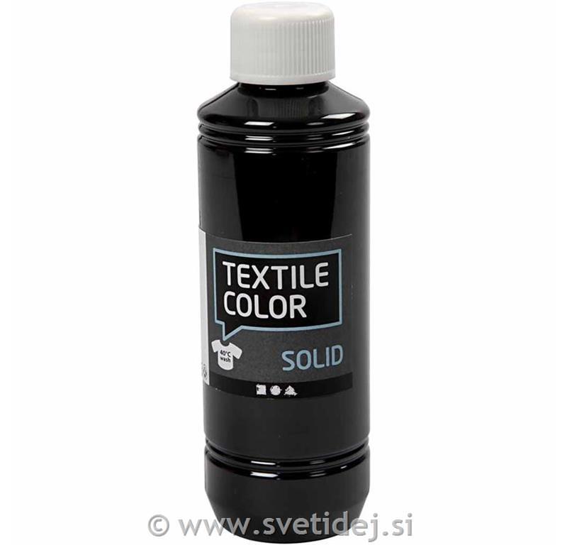 Textile Solid, črna 250 ml