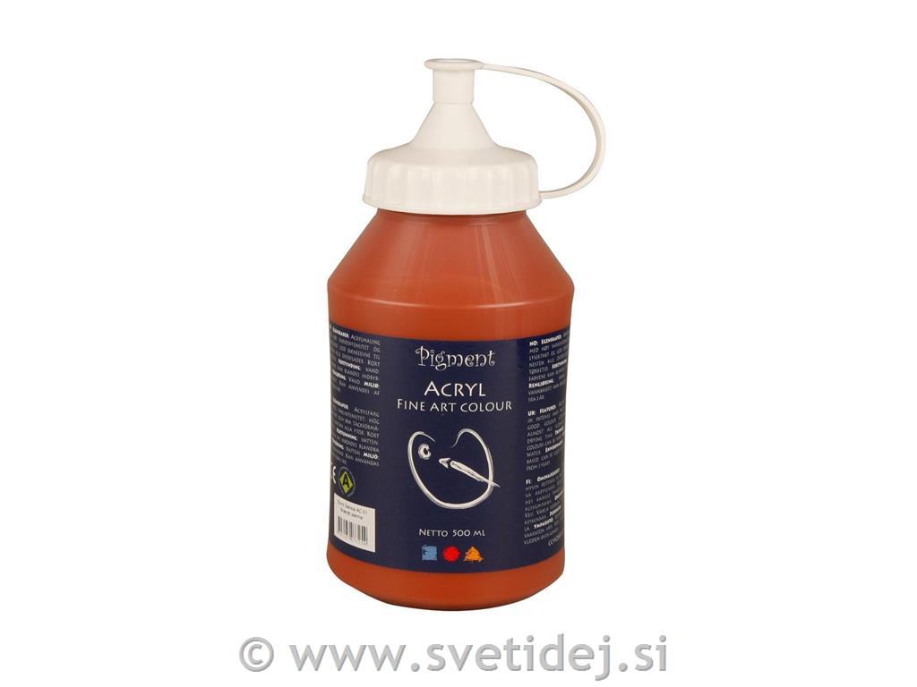 Pigment akril, 500 ml, žgana sienna