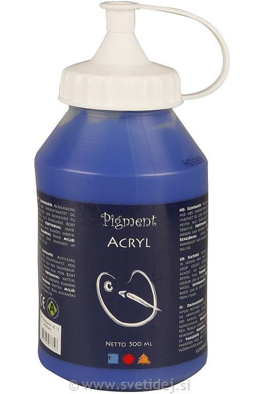 Pigment akril, 500 ml, ultramarin