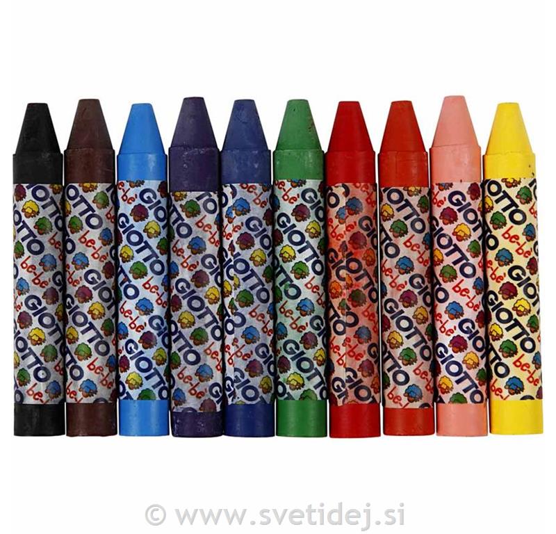 Giotto voščenke, 11 mm, set 10