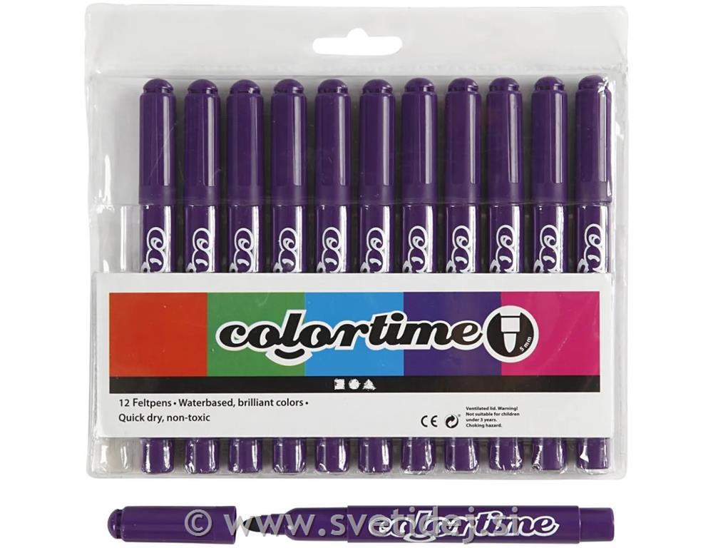 Colortime flomastri 5 mm, set 12