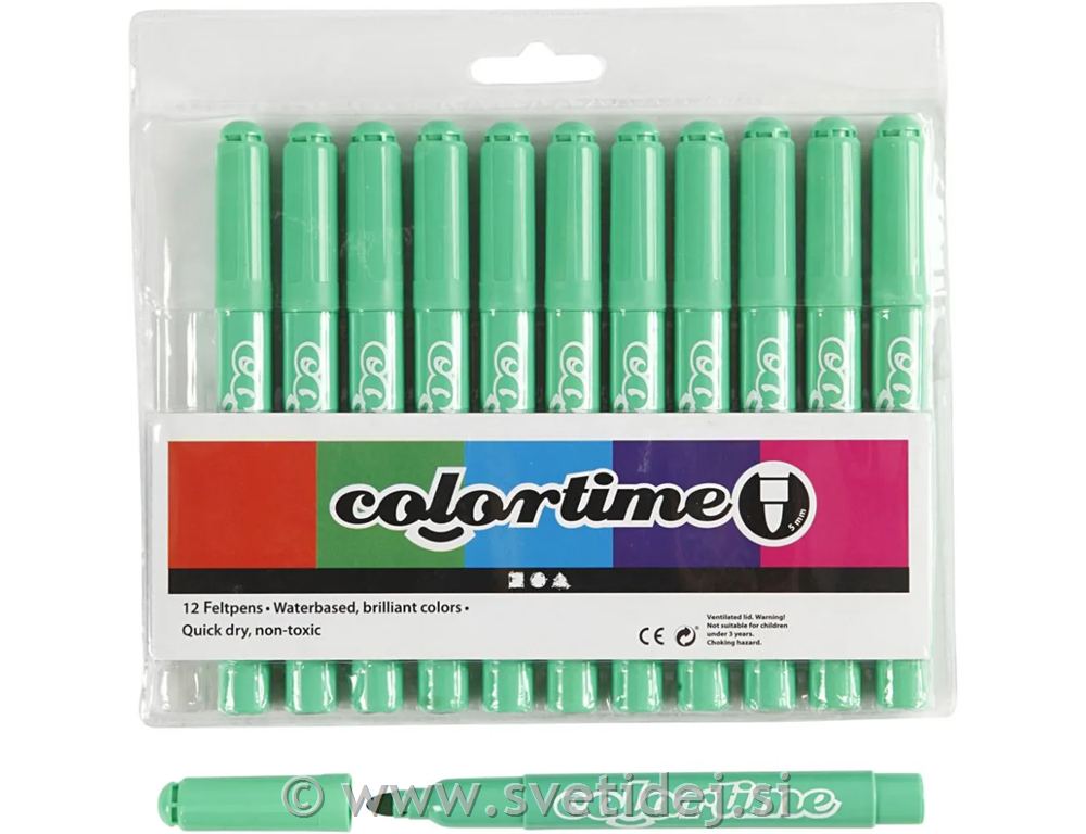 Colortime flomastri 5 mm, set 12