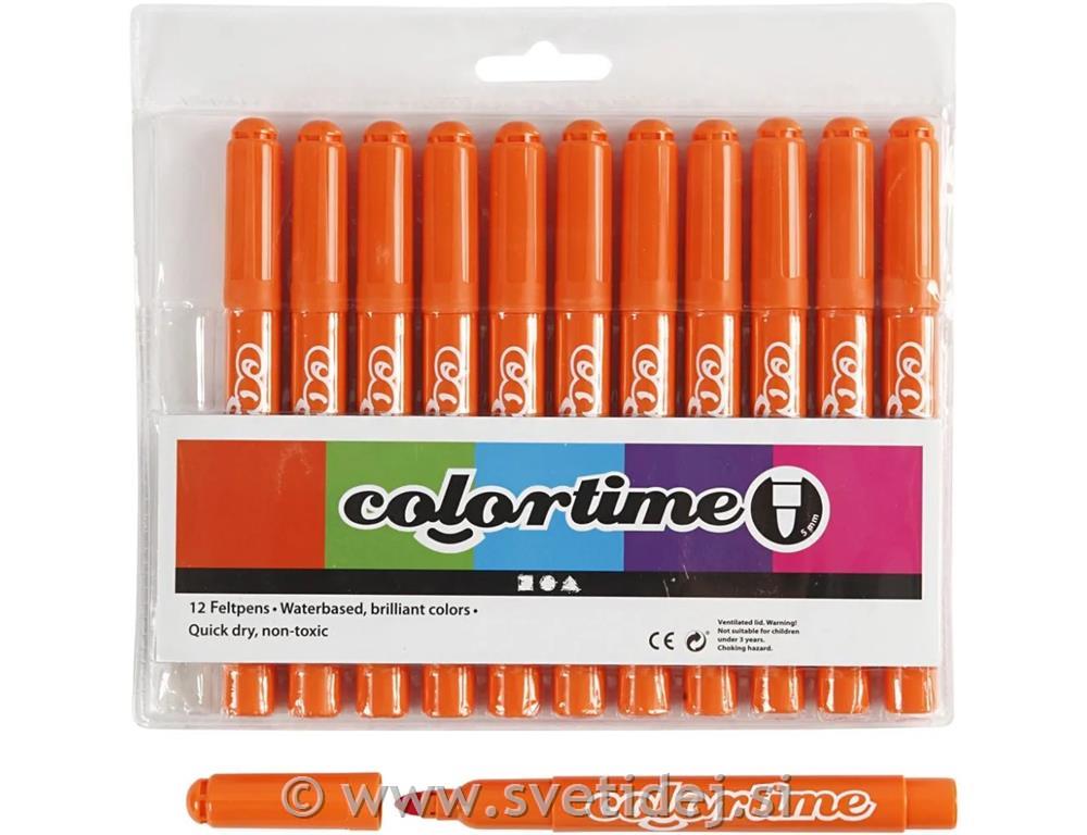 Colortime flomastri 5 mm, set 12