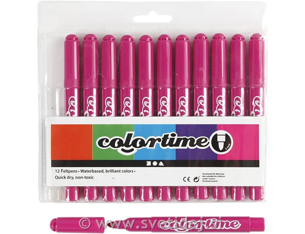 Colortime flomastri 5 mm, set 12