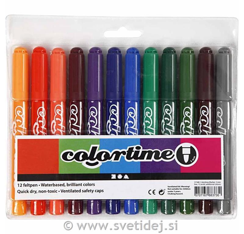 Colorline flomastri, 5 mm, set 12