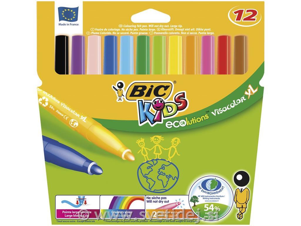 Visa Color Marker, konica 3 mm, set 12
