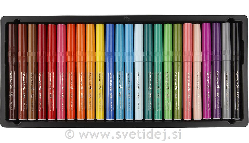 Visa Color Marker, konica 3 mm, set 24