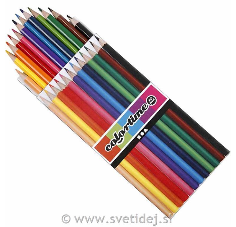 Colortime barvni svinčniki, set 12