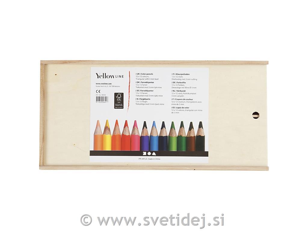 Barvni svinčniki konica 3 mm, set 144